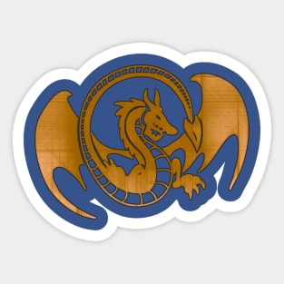 Golden Dragon Sticker